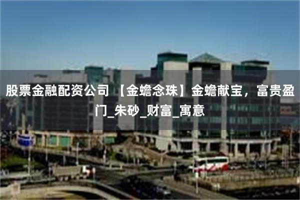 股票金融配资公司 【金蟾念珠】金蟾献宝，富贵盈门_朱砂_财富_寓意