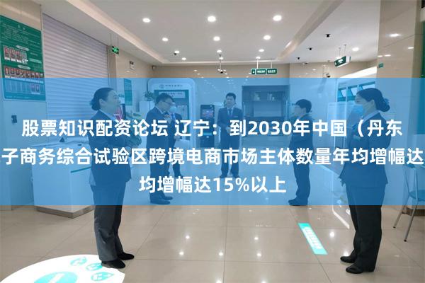 股票知识配资论坛 辽宁：到2030年中国（丹东）跨境电子商务综合试验区跨境电商市场主体数量年均增幅达15%以上