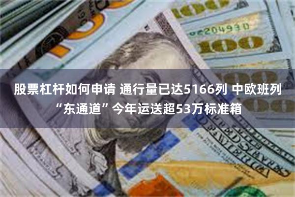 股票杠杆如何申请 通行量已达5166列 中欧班列“东通道”今年运送超53万标准箱